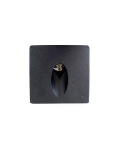 Spot contre marche icone NOIR 3W 3000K IP65 86*86