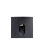 Spot contre marche icone NOIR 3W 3000K IP65 86*86