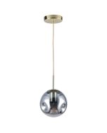 Suspension Fagna E27 Smoky glass Ø150mm