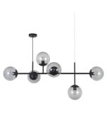 Lustre Holma 6XE27 max 25W, Noir h356*144*70 cm