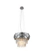 Lustre Ludmila 4*E14 4W Ø420*330*H1200mm Argenté