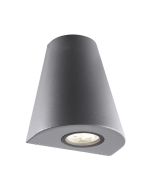 Applique Lerio 2xGU10 aluminium IP 44 Gris