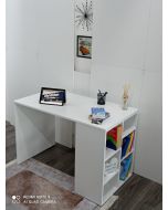 Bureau Compact en Bois avec Rangements Intégrés