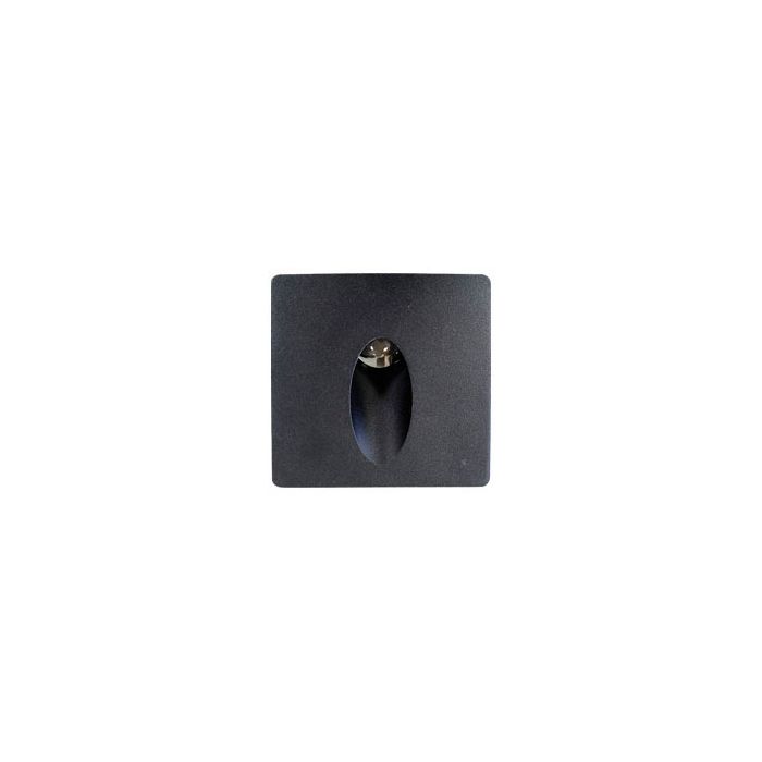 Spot contre marche icone NOIR 3W 3000K IP65 86*86