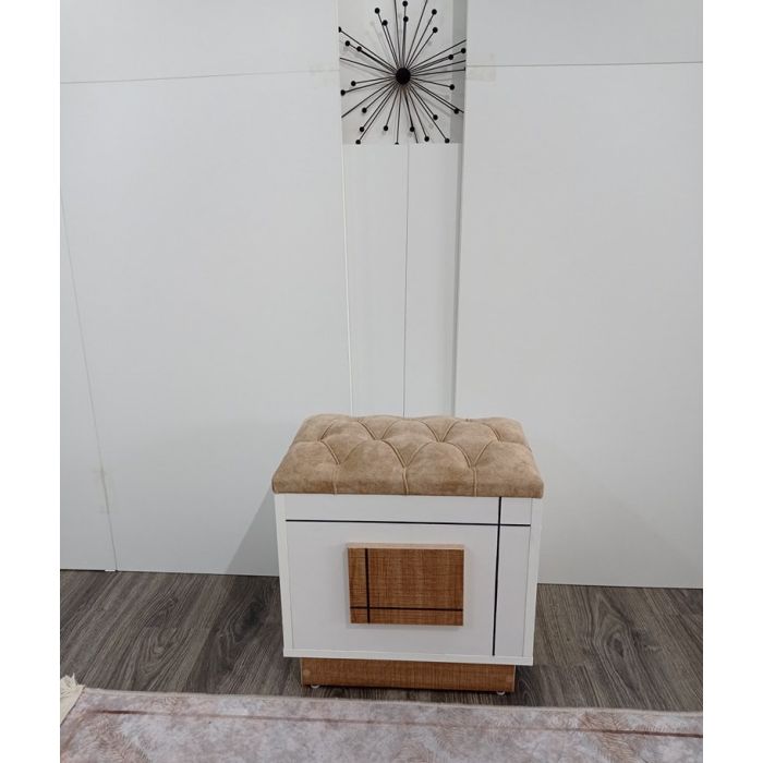 Pouffe Coffre Design avec Assise Capitonnée