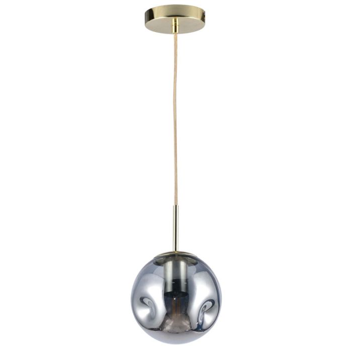 Suspension Fagna E27 Smoky glass Ø150mm