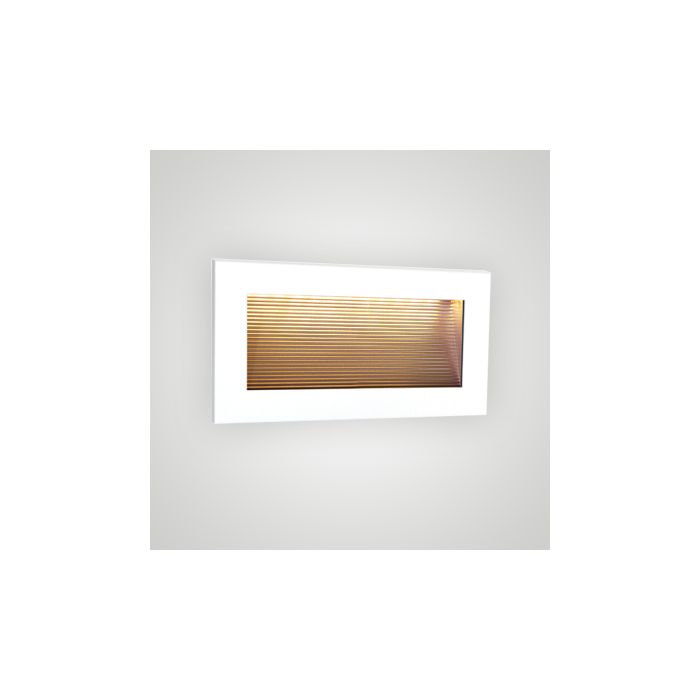 Encastré mural LED Oblong blanc 2,6W 3100K AC110~240V