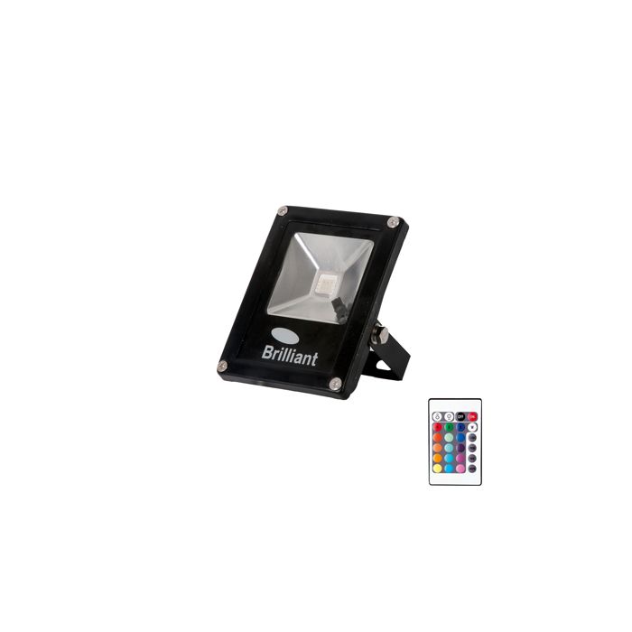 E YN Projecteur Jinna LED 10W telecommande RGB IP65