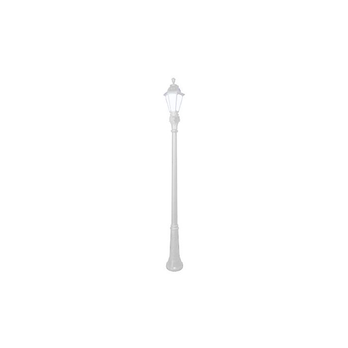 Candélabre RUT E27 6W INCL, 2.5m, blanc