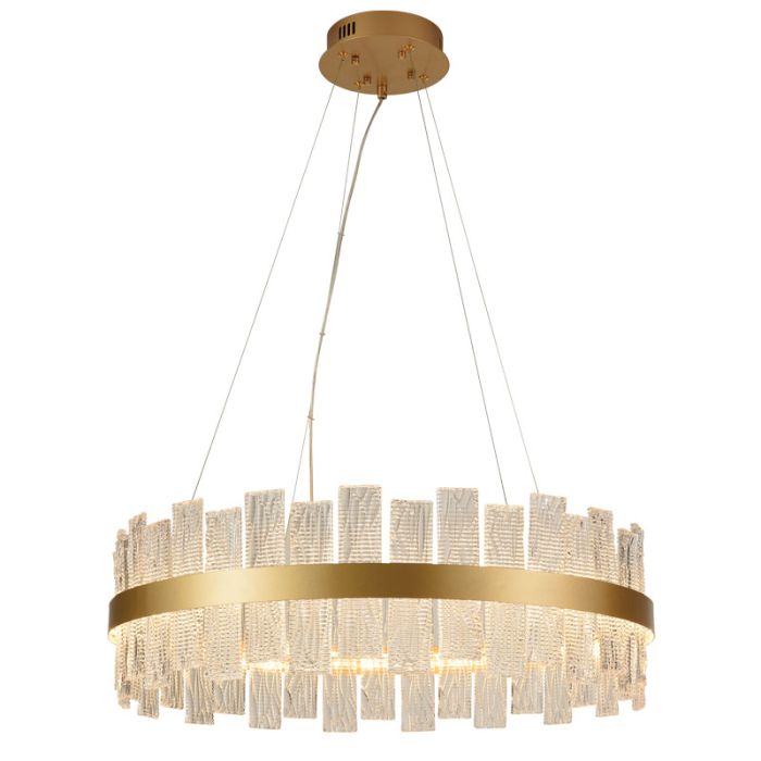 Suspension BELINDA LED 44W 3000K 5060LM Doré Ø695*H220mm