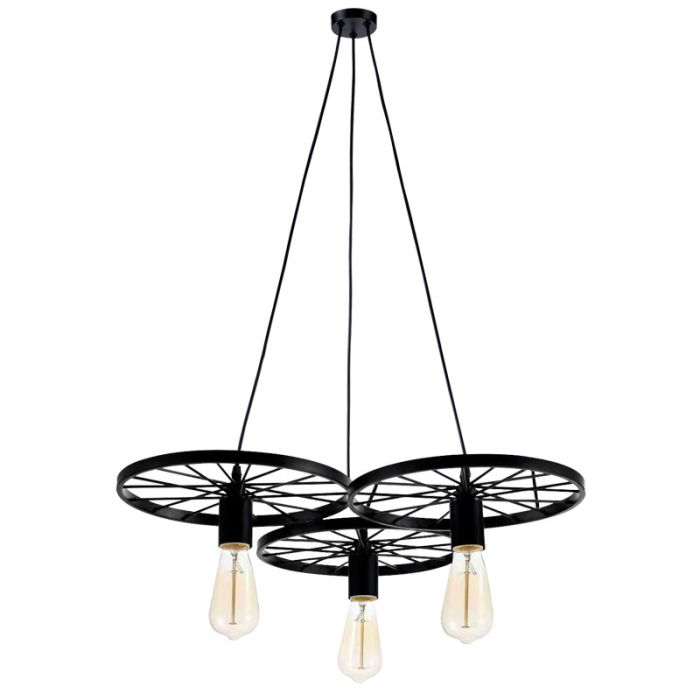 Suspension Aurora 3XE27 40W filament incluse