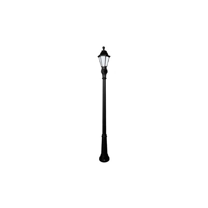 E Candelabre RUT E27 6W INCL, 2.5m, noir