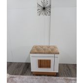 Pouffe Coffre Design avec Assise Capitonnée