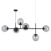 Lustre Holma 6XE27 max 25W, Noir h356*144*70 cm