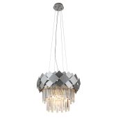 Lustre Ludmila 4*E14 4W Ø420*330*H1200mm Argenté