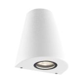 Applique Lerio 2xGU10 aluminium IP 44 Blanc