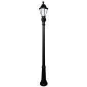 E Candelabre RUT E27 6W INCL, 2.5m, noir