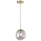 Suspension Fagna E27 Amber glass Ø150mm