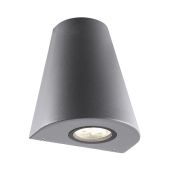 Applique Lerio 2xGU10 aluminium IP 44 Gris