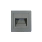 Spot contre marche Kuadrat gris 3W 3000K IP65 85*85